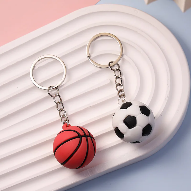 Description Picture 6 of itemFootball Basketball Volleyball Key Chain Tennis Rugby Keyring Volleyball Necklace Stainless Steel Pendant Gift Sport Accessories