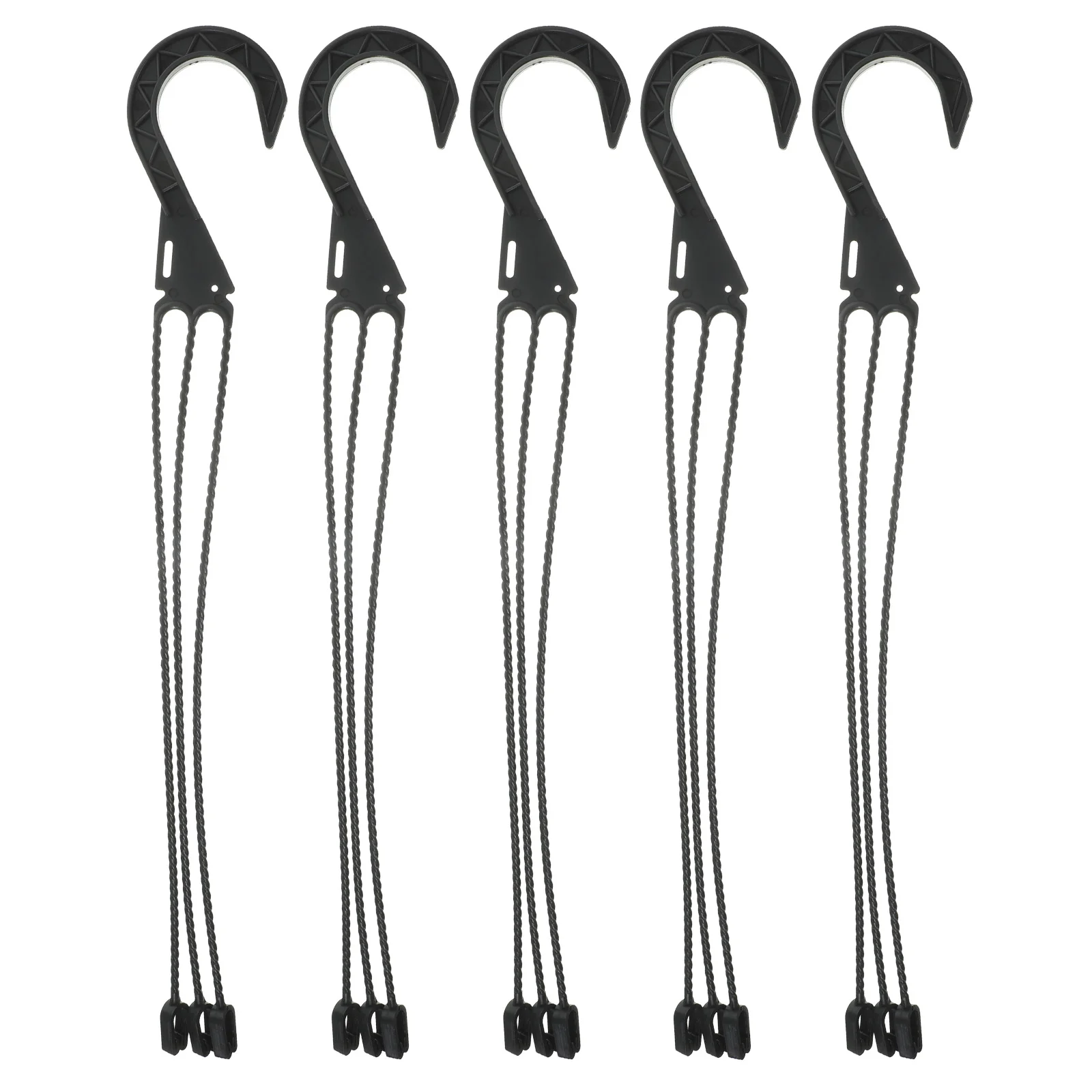 Plant Stand 5pcs White Hooks for Baskets Flowerpot Hangers Durable Plant Shelves Garden Accessories Plastic Planter Hooks Outdoor Furniture