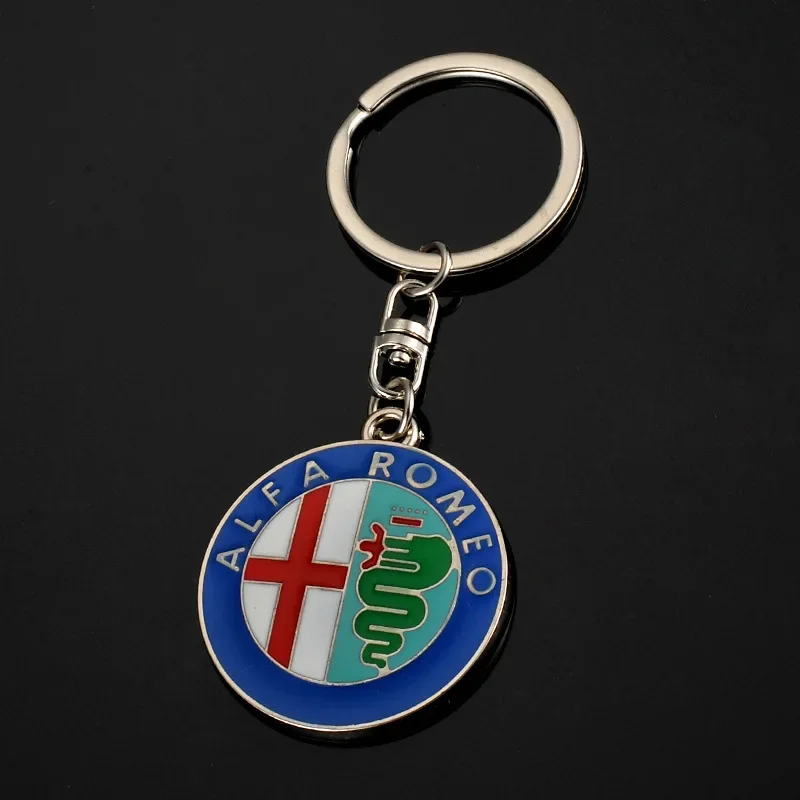 

for keychain alfa romeo 156 Metal Car Keychain Fashion Keyrings For Alfa Romeo Giulietta Spider GT Giulia Mito 147 156 159 Auto