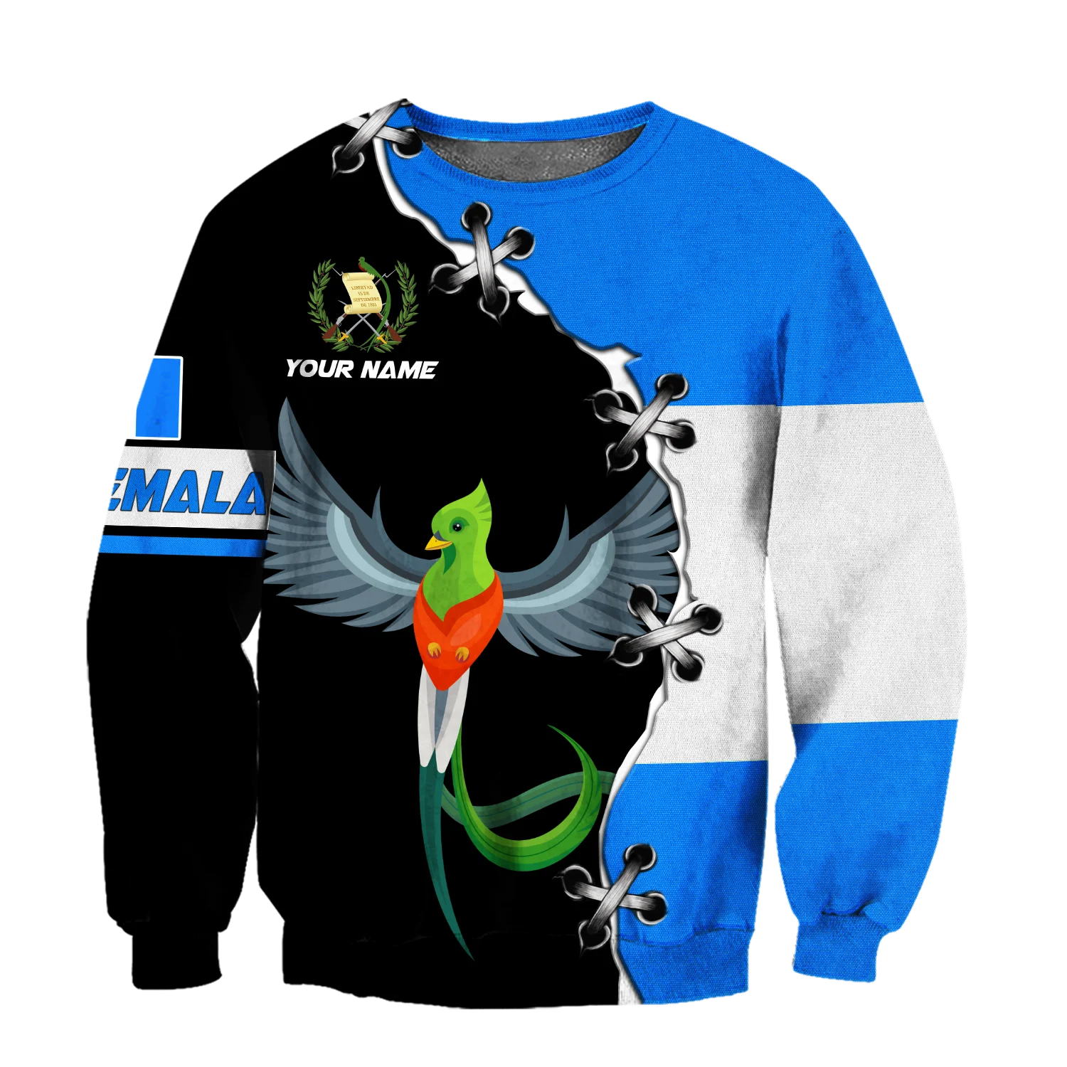 PLstar Cosmos 3DPrinted Newest Guatemala Flag Custom Name Unique Funny Hrajuku Streetwear Unisex Casual Hoodies/Zip/Sweatshirt 3