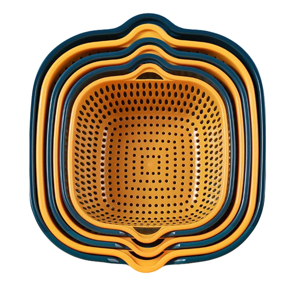 

Fruit Drain Basket Child Kitchen Utensils Multifunctional Drainer Pp Double-layer