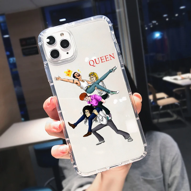 Freddie Mercury Fashion Band Clear Soft TPU Phone Case