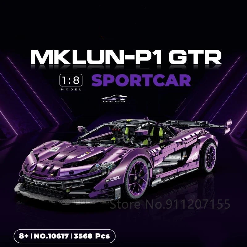 

IN STOCK 3568pcs Technical Remote Control Sports Car Building Blocks Model MOC P1 Racing Car Bricks Toys for Boys Gift Set