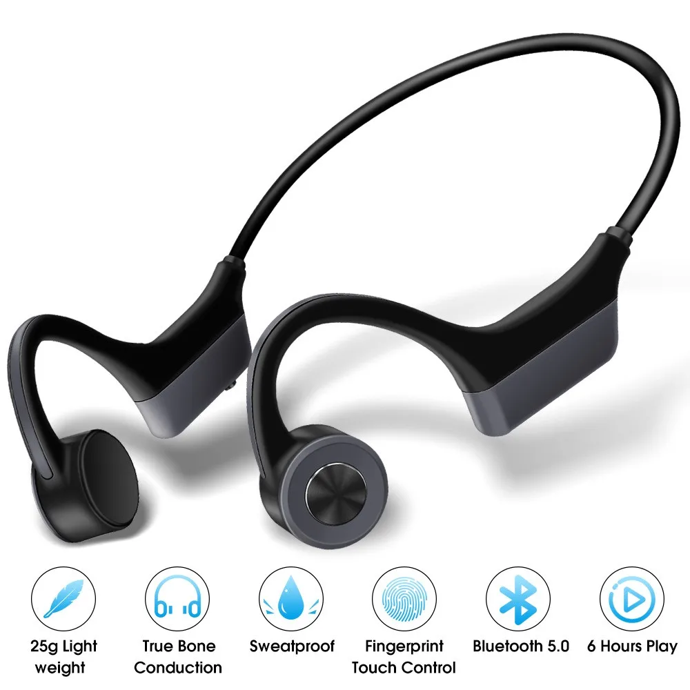 

For Xiaomi Bone Conduction Headphones For iphone Xiaomi Sports Earphone Wireless Bluetooth 5.0 Stereo With Mic Headsets