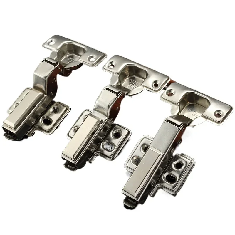 Wardrobe Door Hinge 304D Stainless Steel, Damping Spring Hydraulic Hinge Medium Bend Straight Bend Cabinet Door Hinge