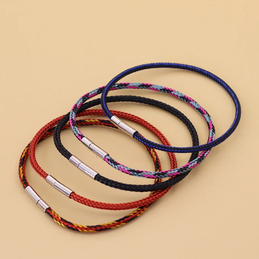 Stainless Steel Wire Bangle Bracelet for Men