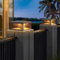 Outdoor IP65 Waterproof LED Square Box Lawn Light AC85-265V Courtyard Street Lamp For Pillar Chapiter Fence Door Post Lighting 2