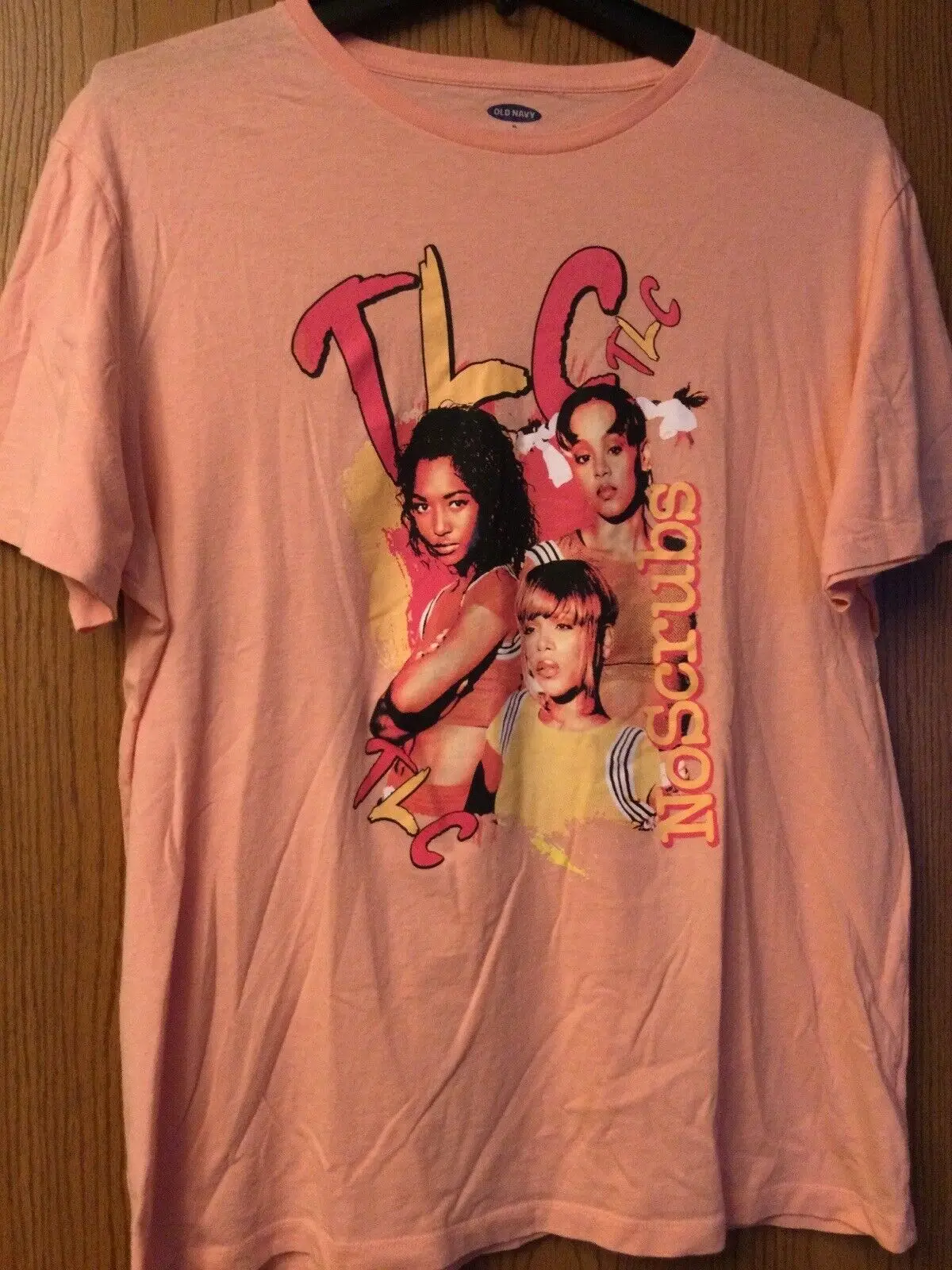 Tlc "No Scrubs" Camicia Color Pesca Donna Xl