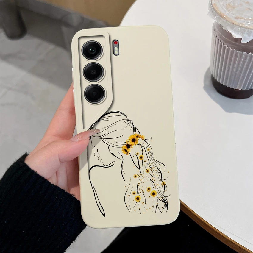 Premier Luxury Floral Patterns Liquid Silicone Scratch Resistant Phone Case
