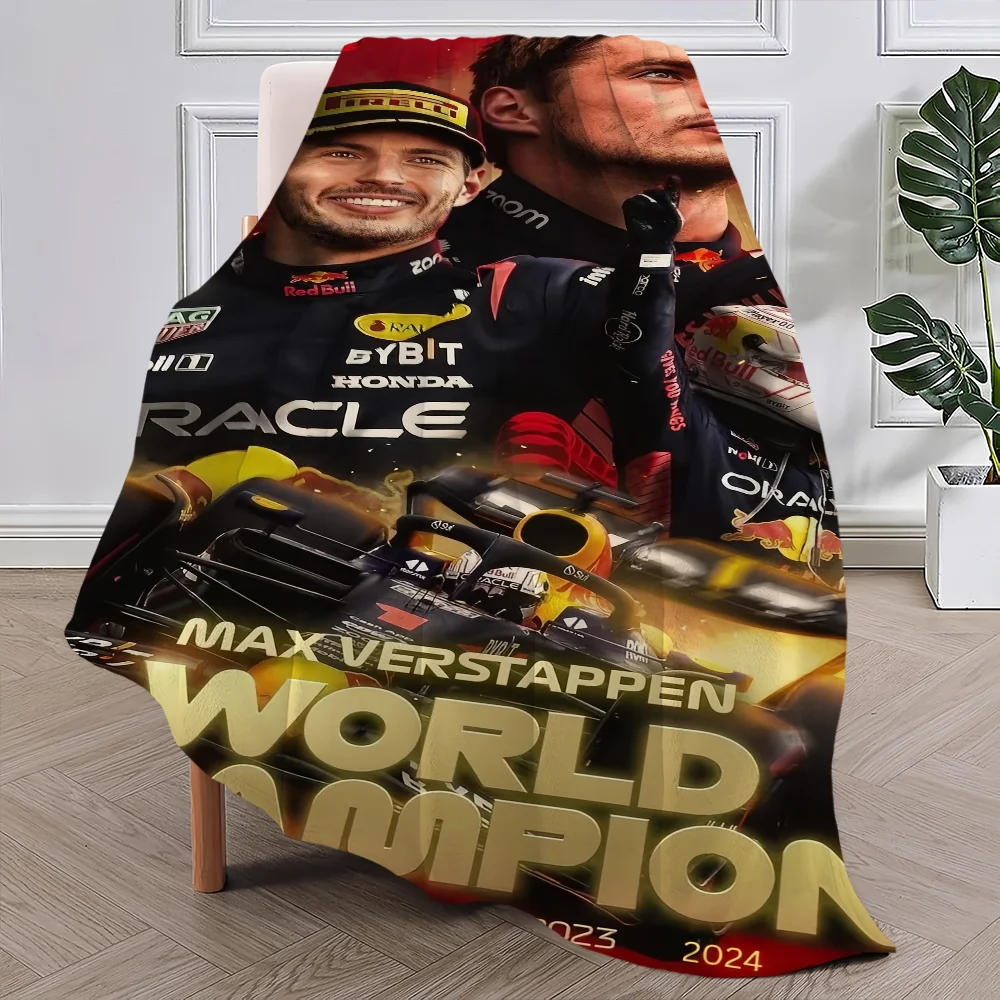 Popular Drivers M-Max-Emilian V-Verstappen Blanket Soft Plush Nap Sofa rug for Living Room Bedroom Home Travel Kid Gifts 3