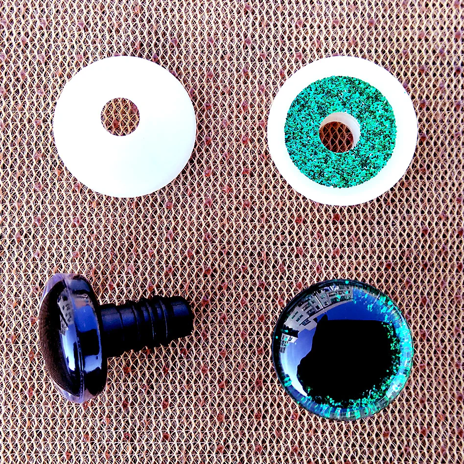 Ojos de seguridad de plástico con purpurina 3D transparente para juguetes  de ganchillo, manualidades, fabricación de muñecas, ojos seguros para  bebés, 10/12/14/16/18/20/25/30/35mm, 20 unidades - AliExpress