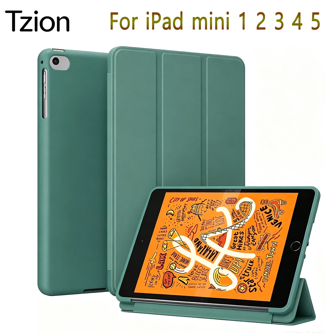 Premium Flip Smart Cover with Soft Silicone Shell