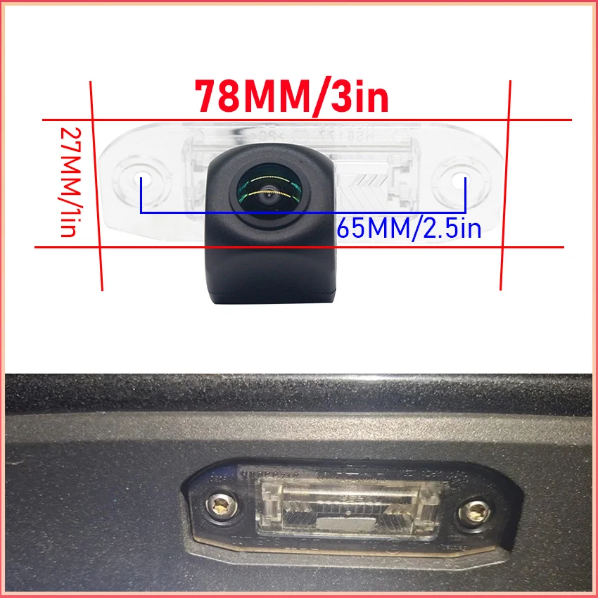 HD CCD 1080x720P 170 ° 볼보 S80L/S40L/S80/S40/S60/V50 V60/XC90/XC60/C70 역방향 안드로이드 모니터 용 자동차 후면보기 차량 카메라