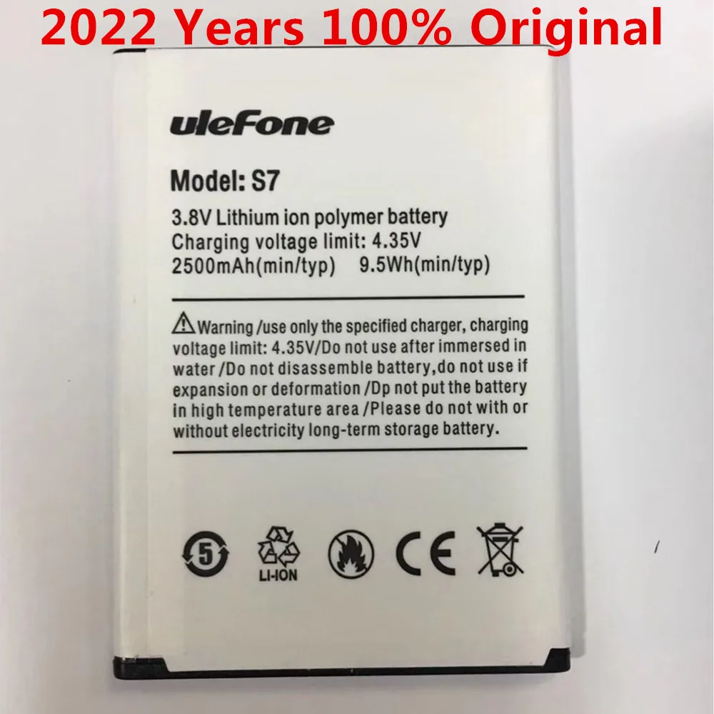 Mobile phone battery Ulefone S7 battery 2500mAh Original battery 5.0inch Long standby time ulefone