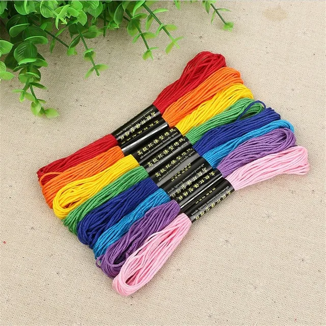 thumbnail image 2 of 8Pcs 7.5m Cotton Stitch Embroidery Thread Floss DIY Togo 2 of 10