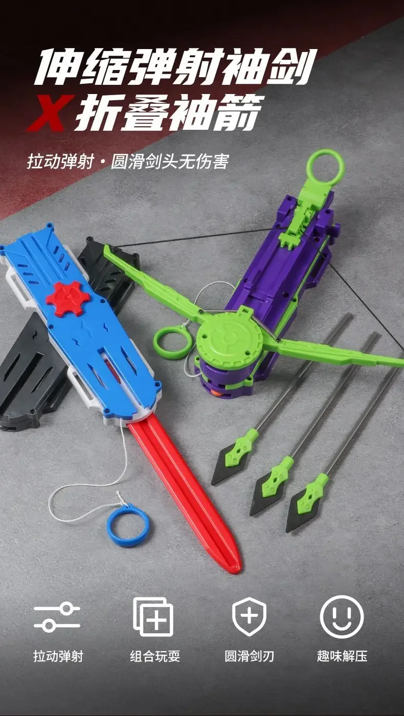 Sleeve Arrow 2.0 Assassin's Creed Radish Sleeve Ejection Recycling Uncompression Toy Retractable Children's Gifts 2
