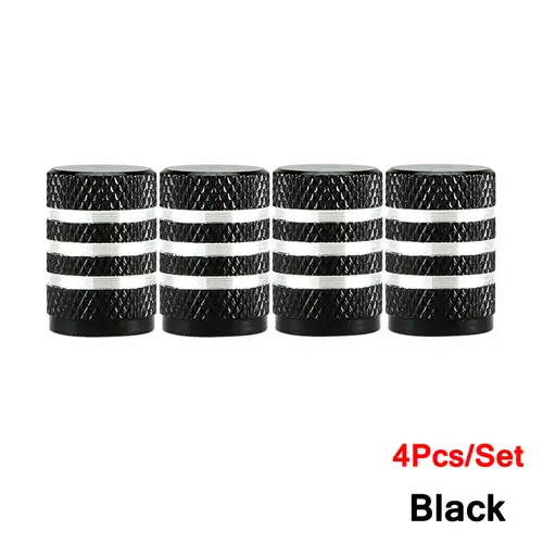 DSYCAR 4Pcs Silver Car Tire Valve Stems Cap Knurling Style Tire Valve Cap Aluminum Tire Wheel Stem Air Valve Cap for US Schrader - Image 27