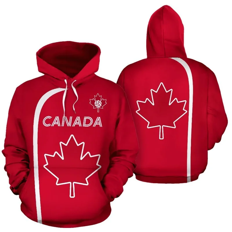 thumbnail image 1 of Sudadera con capucha con cremallera y estampado 3D de Maple Leaf Generation para hombre y mujer, estilo urbano, nueva ropa Y2k, 1 of 5