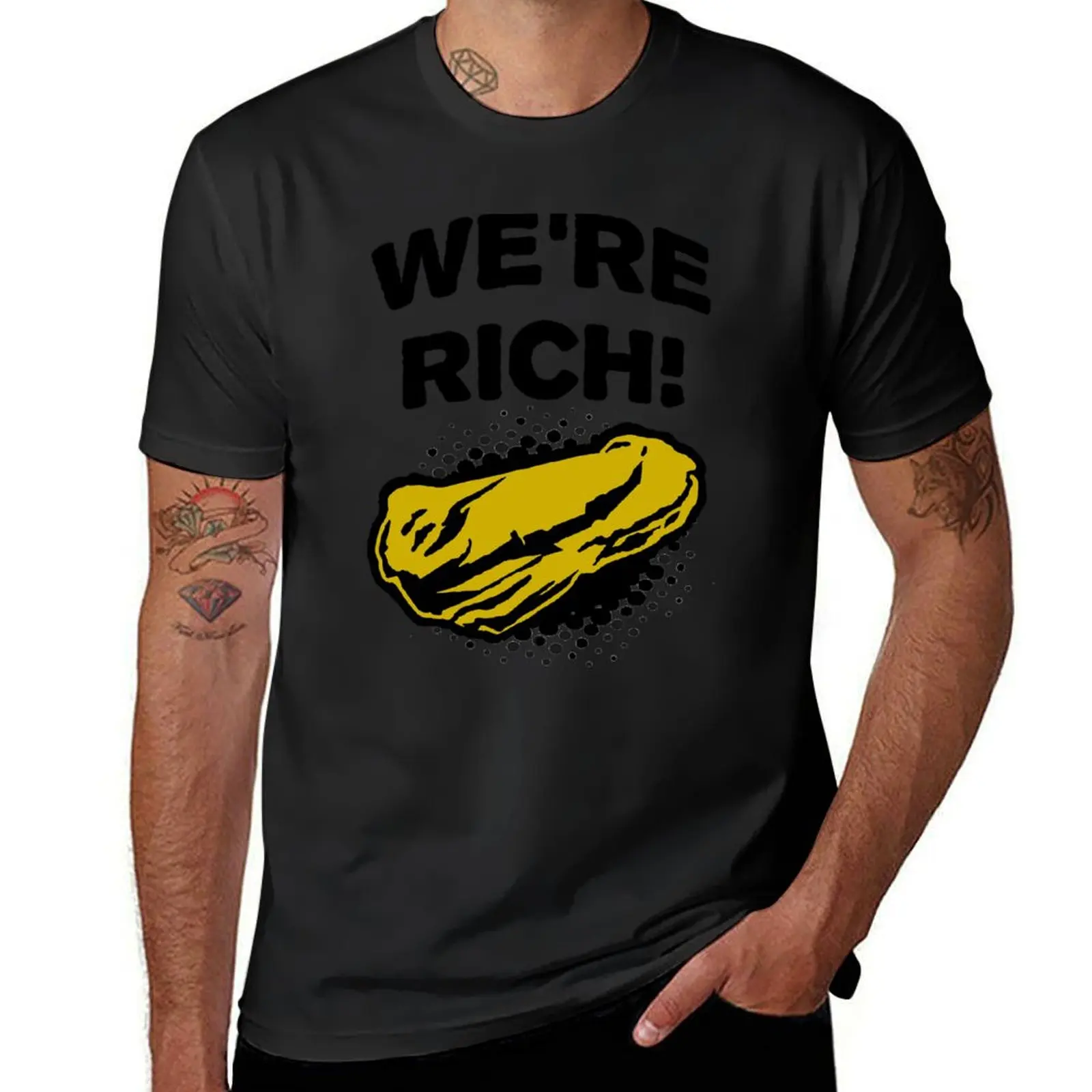 DEEP ROCK GALACTIC- We're Rich T-Shirt blacks for a boy customs graphics mens tall t shirts