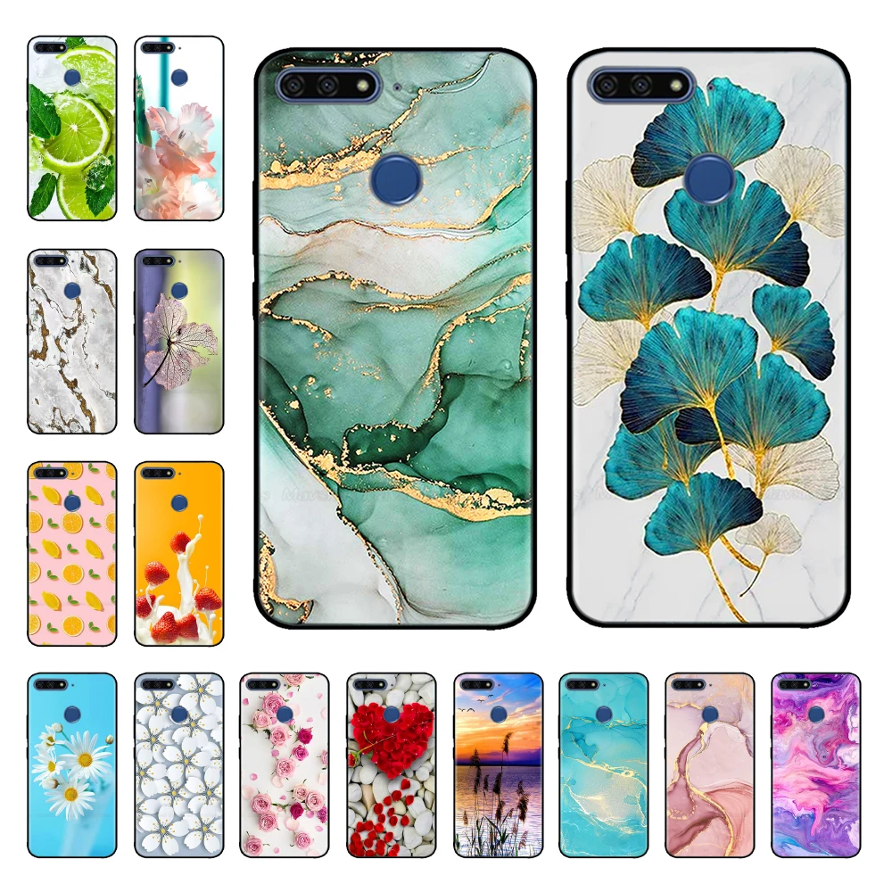 Чехол для Honor 7c, чехол для Huawei Honor 7C, силиконовый мягкий чехол для Honor 7A Pro AUM-L29 Honor7A Pro 5,7 7S 7C Pro, задние Чехлы для телефона