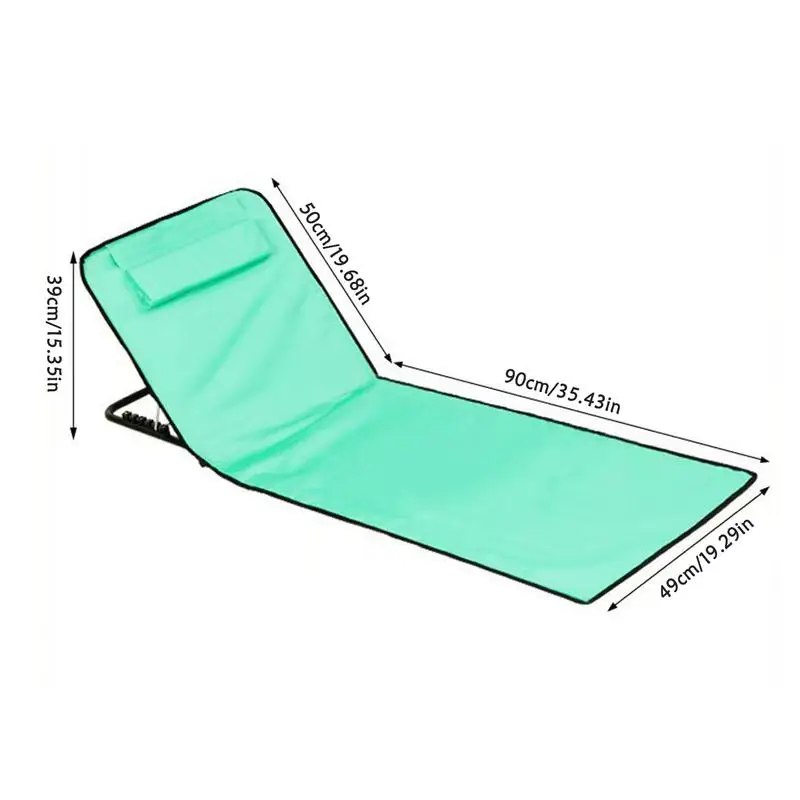 Folding Sun Tanning Chairs Outdoor Chaise Lounge Portable Chaise Lounge Sun Tanning Chair Sleeping Cots With 5-Position 6