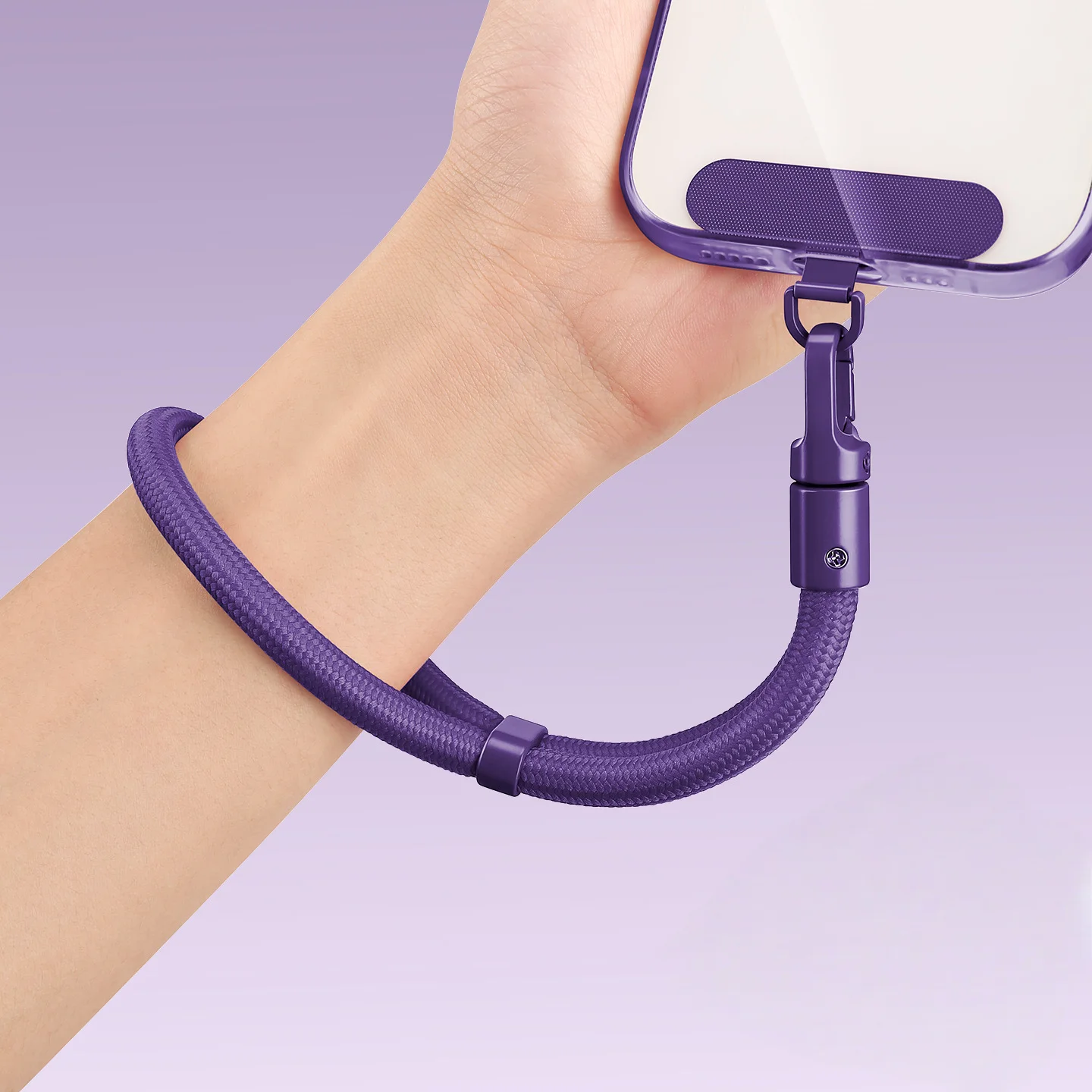Universal Adjustable Mobile Phone Lanyard with Self-locking Anti-drop Design - Durable Polyester Wrist Strap