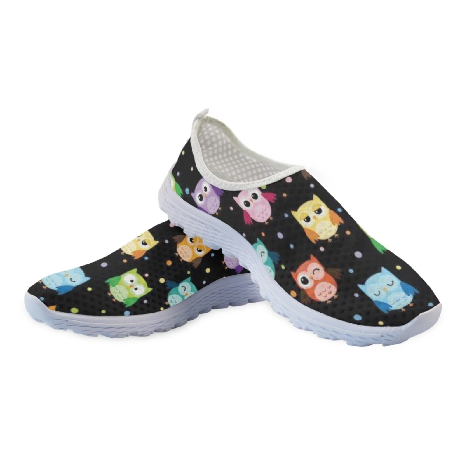 Cute Cartoon Owl Design Comfortable Home Shoes Star Design Summer Light And Breathable Casual Shoes Soft Mesh Shoes