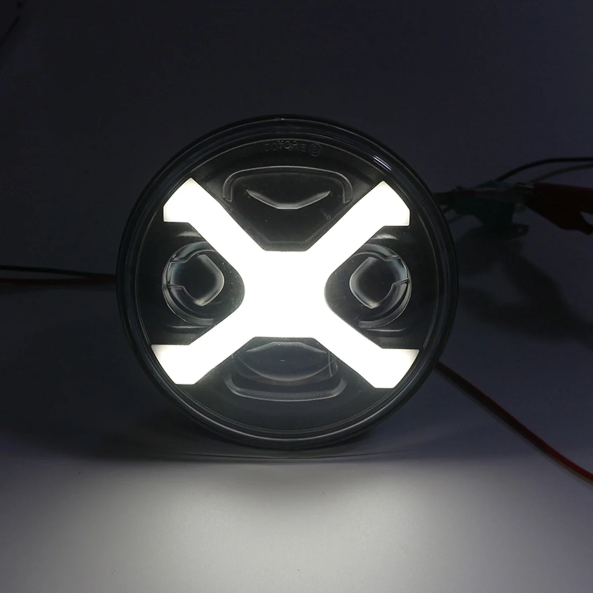Motorcycle 5.75 Inch Round Led Headlight 40W Sportster Iron 883 Street Rod Street Bob Softail