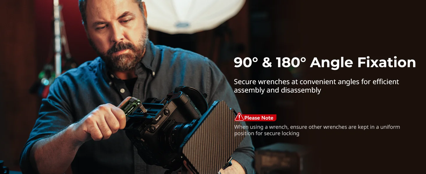 SmallRig faltbares Schraubendreher-Set x FILM RIOT 7-in-1-Klappschlüssel-Set mit mehreren Winkelpositionierung, Metall-Universal-Kit 4812 – Detail 2