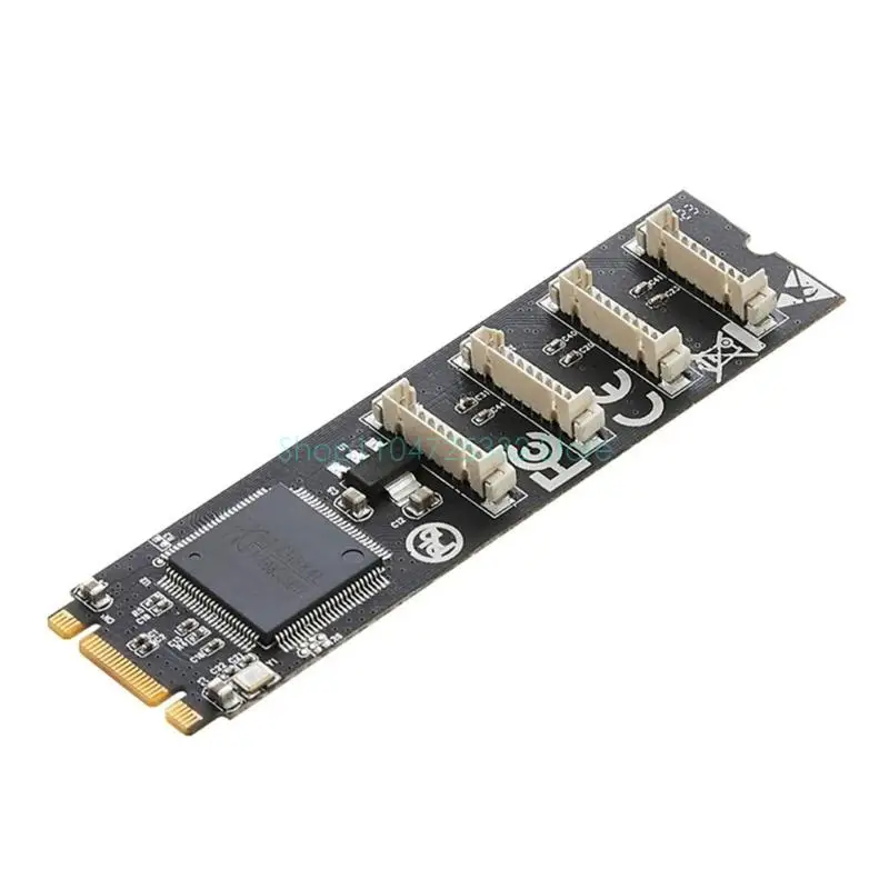 M.2 B+M 키에서 4 포트 RS232 시리얼 카드 4 포트 컨트롤러 RS232 산업