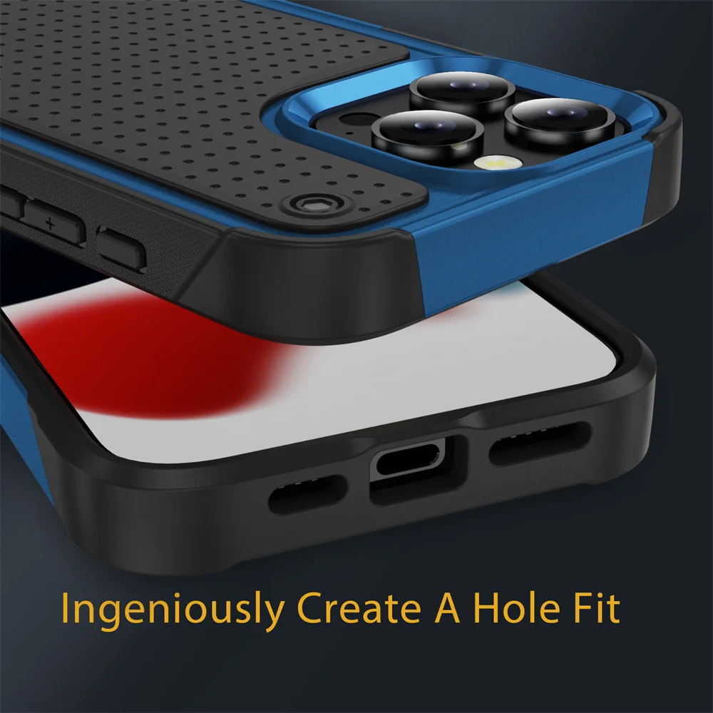Military Grade Shockproof Armor Phone Case with Protective Bumper