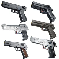 Technical Desert Eagle Gun Model Building Blocks Military WW2 Weapons M1911 G18 Usp M92 PPK Pistol MOC Bricks Assemble Toys Gift 1