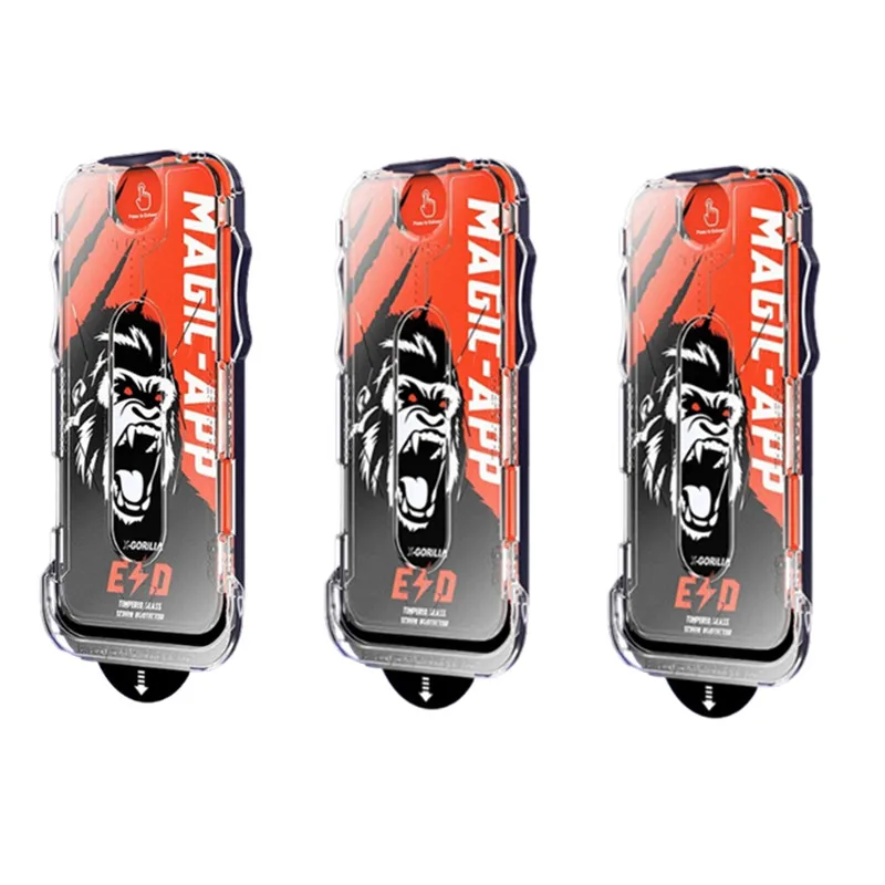 3 عبوات خالية من الغبار HD/الخصوصية من الزجاج المق...