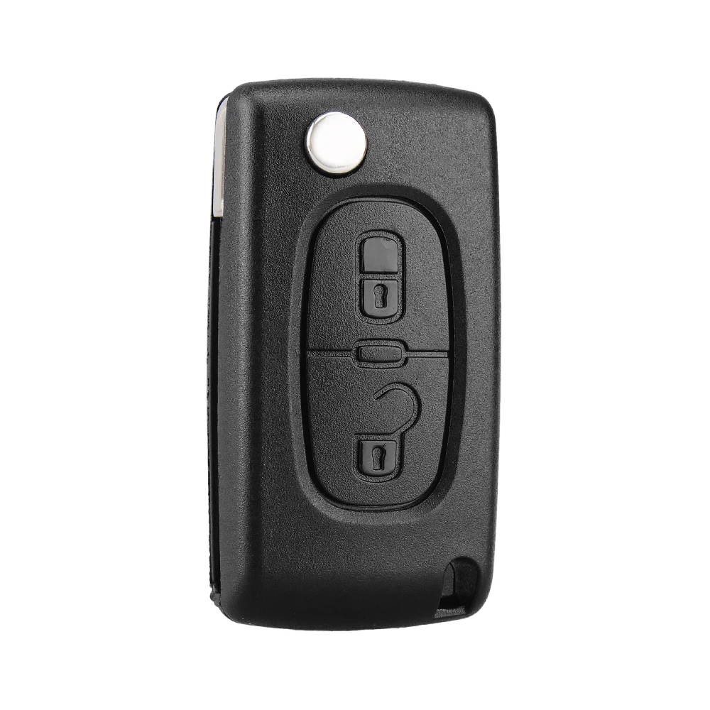 KEYYOU Flip Folding Cae Key Case Blank Shell For Peugeot 107 207 307 307S 308 407 607 2006 For Citroen C2 C3 C4 C5 C6 C8 key case,car key shell,key shell