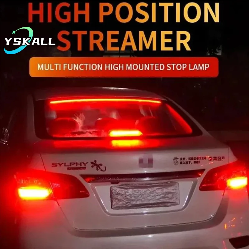 

Auto High Mount Level Brake Stop Light AutoAdditional Brake Lamp Warning Turn Signal LED Strip Waterproof Styling Accessories