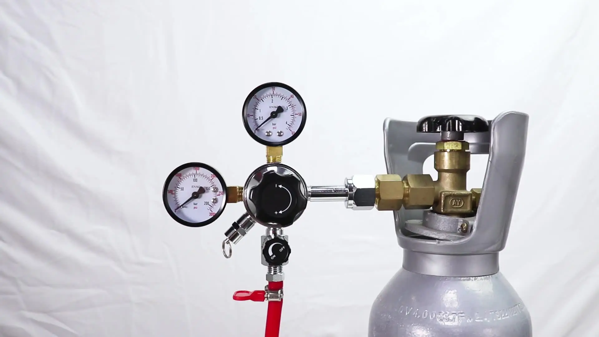 ELECQUEEN Kegerator Co2 レギュレーター、デュアル圧力領域、W21.8