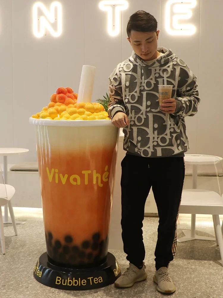 

Модель кофейной чашки, Мультяшные светящиеся украшения для молочного чая, магазина, дверей