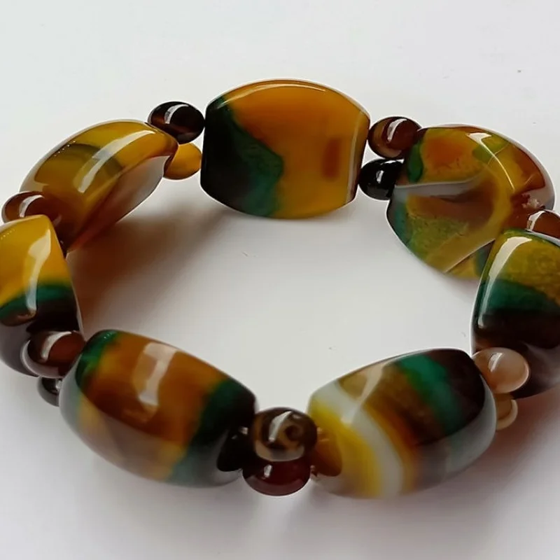 

The New Agate Bracelet Is Fashionable and Versatile, Men's and Women's Simple National Style Bracelet Jewelry
