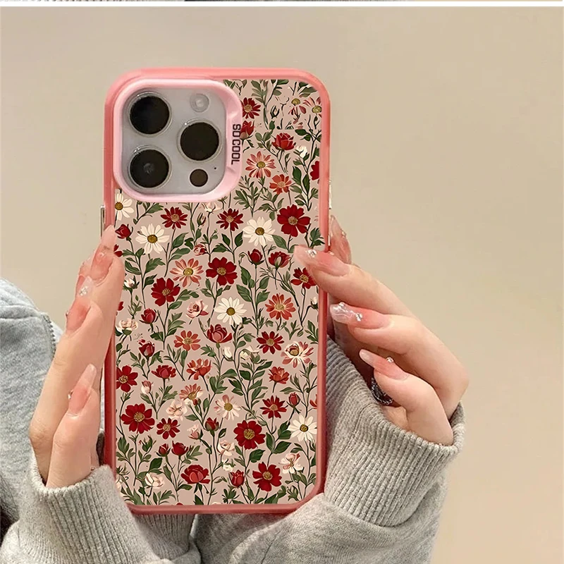 Daisy Flowers Hard Cover Phone Case