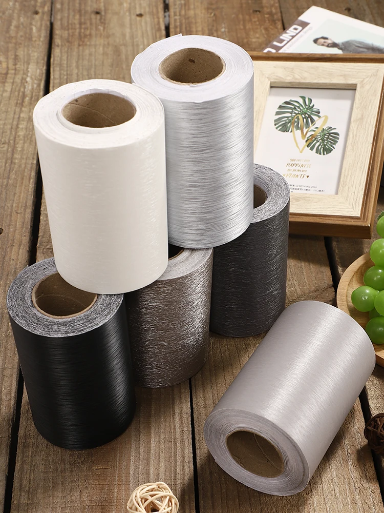 Brushed-imitation-metal-sticker-self-adhesive-baseboard-wall-sticker ...