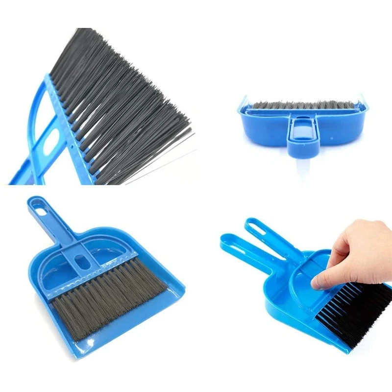Mini Dust Pan and Brush Set For Guinea Pig Toys Hamster Cleaner Hedgehog Supplies Small Broom and Dust For Hamster Bedding