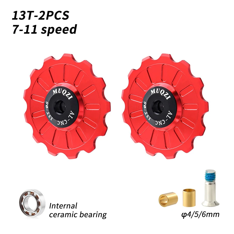 Enhanced Ceramic Bike Jockey Wheels - Precision Pulley Enhancements