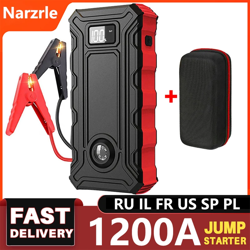 29800mAh Car Jump Starter Portable 1200A Auto Battery Booster Charger