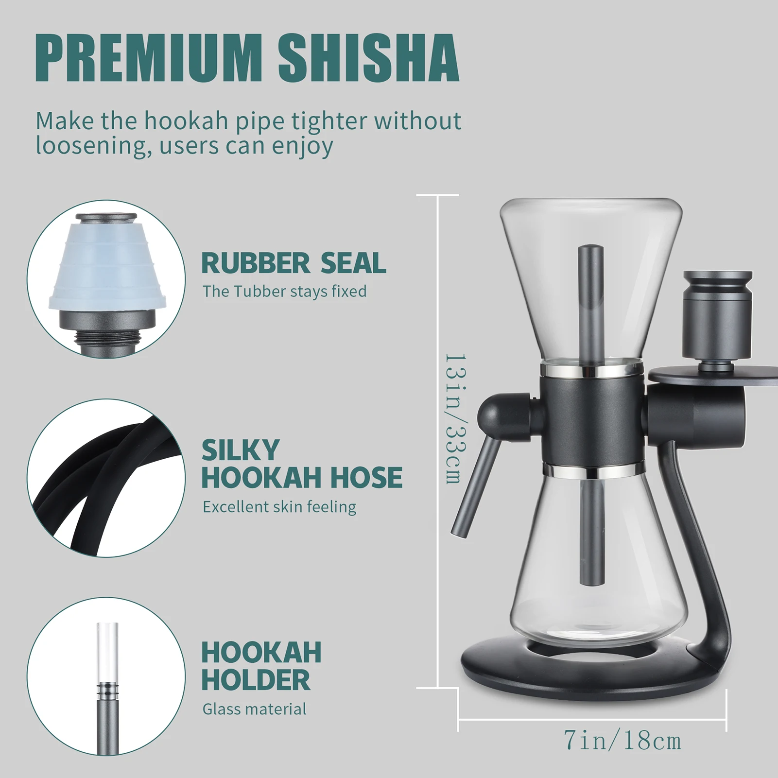 Gravity Hookah 360&deg; Hookah Rotating Glass Metal Gravity Shisha SANDGLAS Portable Two-Way Infuser hookah accessories hookah pipes hookah set