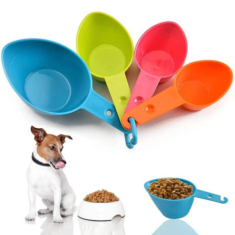Plastic Dog Accessories Measuring Cup Dog Food Plastic Measuring