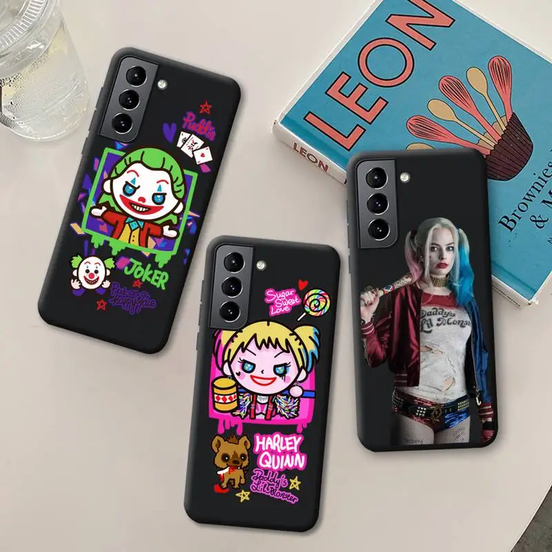 Чехол для телефона Harley Quinn Joker Samsung Galaxy S22 S21 Ultra S20 FE S9 Plus S10 5G lite 2020 силиконовый