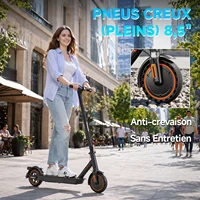 Trottinette électrique TODIMART T3, moteur 350 W, batterie 36 V 7,8 Ah, vitesse 25 km/h, autonomie 20-35 km, pneus pleins run-flat 8,5 pouces, pliable Scooter électrique, pour adultes, APP 8