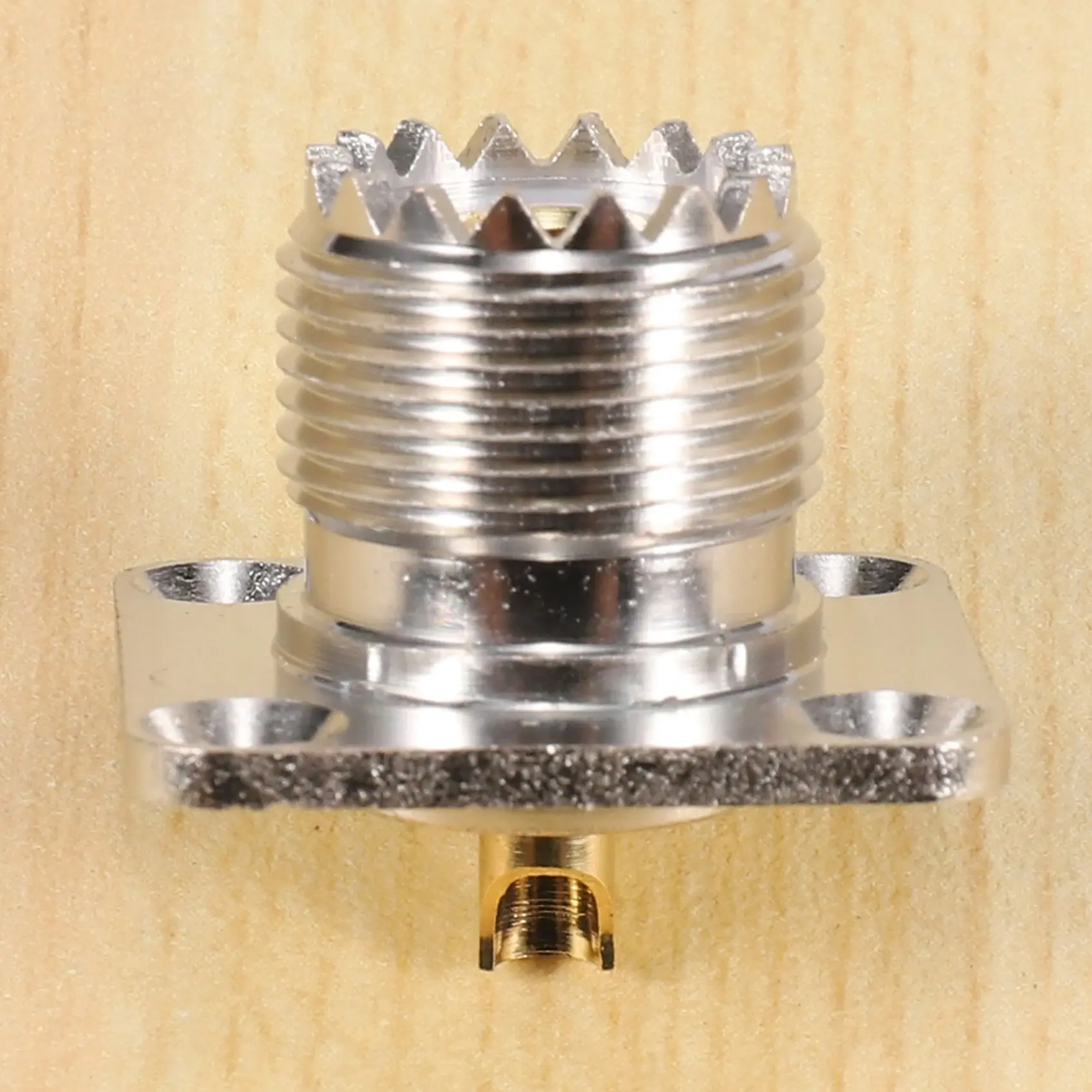 Coax Connector UHF SO-239 Female Jack Square Shape Solder Cup Coax Connector For Ham Radio