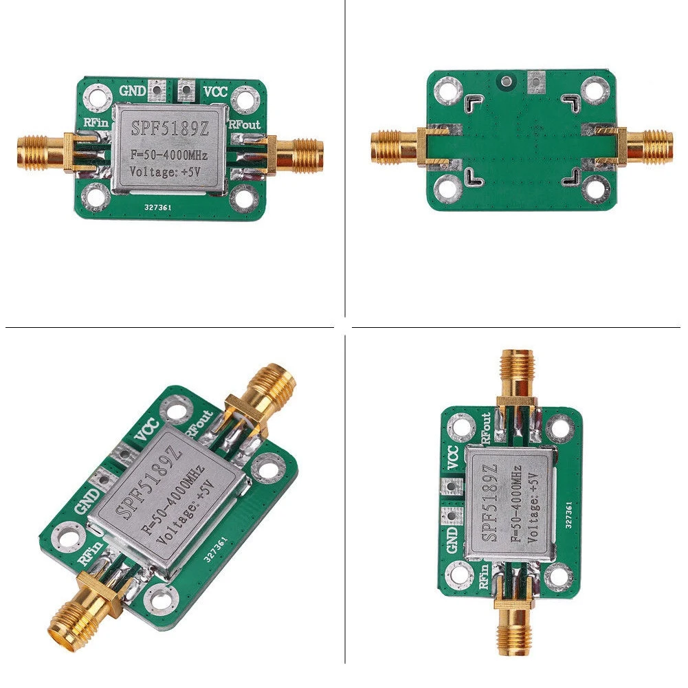 Amplificador de RF, amplificador de bajo ruido LNA 50 a 4000MHz, SPF5189Z, para amplificar la señal de Radio FM, HF, VHF, UHF