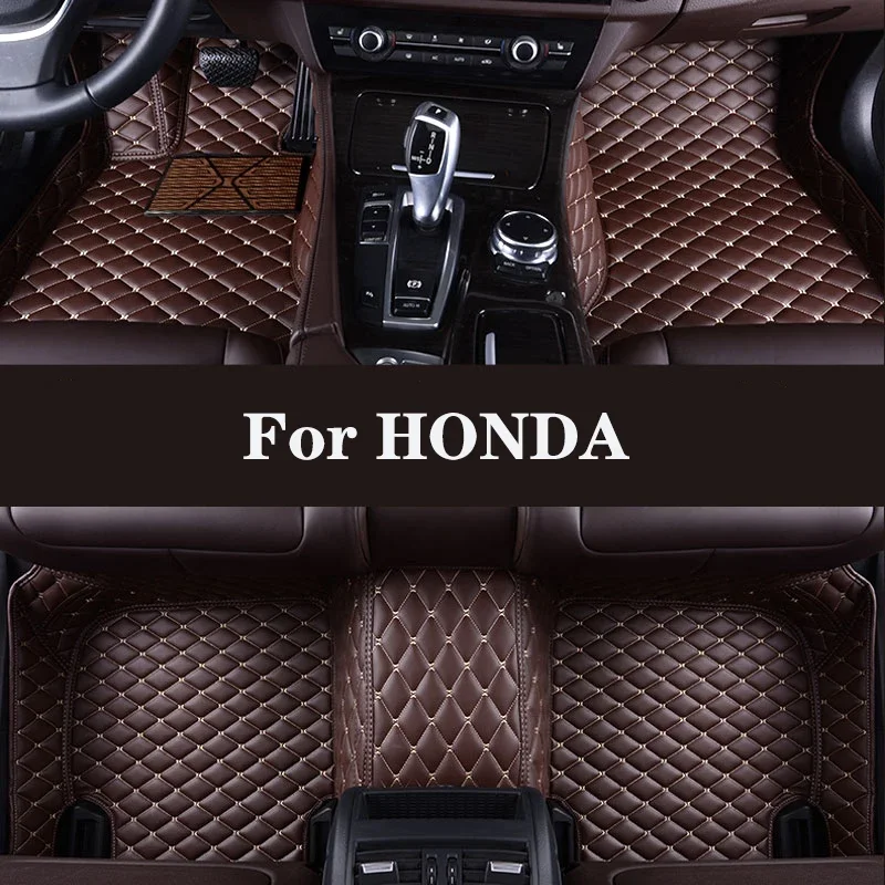 

Full Surround Custom Leather Car Floor Mat For HONDA Pilot Vezel Stream Shuttle URV Inspier XRV Clarity CRIDER City Auto Parts